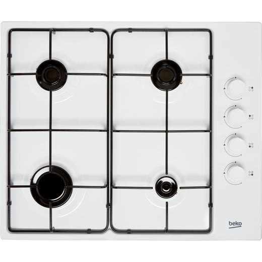 Beko HIBG64120SW 61cm Gas Hob - White