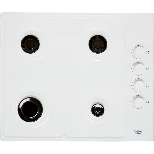 Beko HIBG64120SW 61cm Gas Hob - White