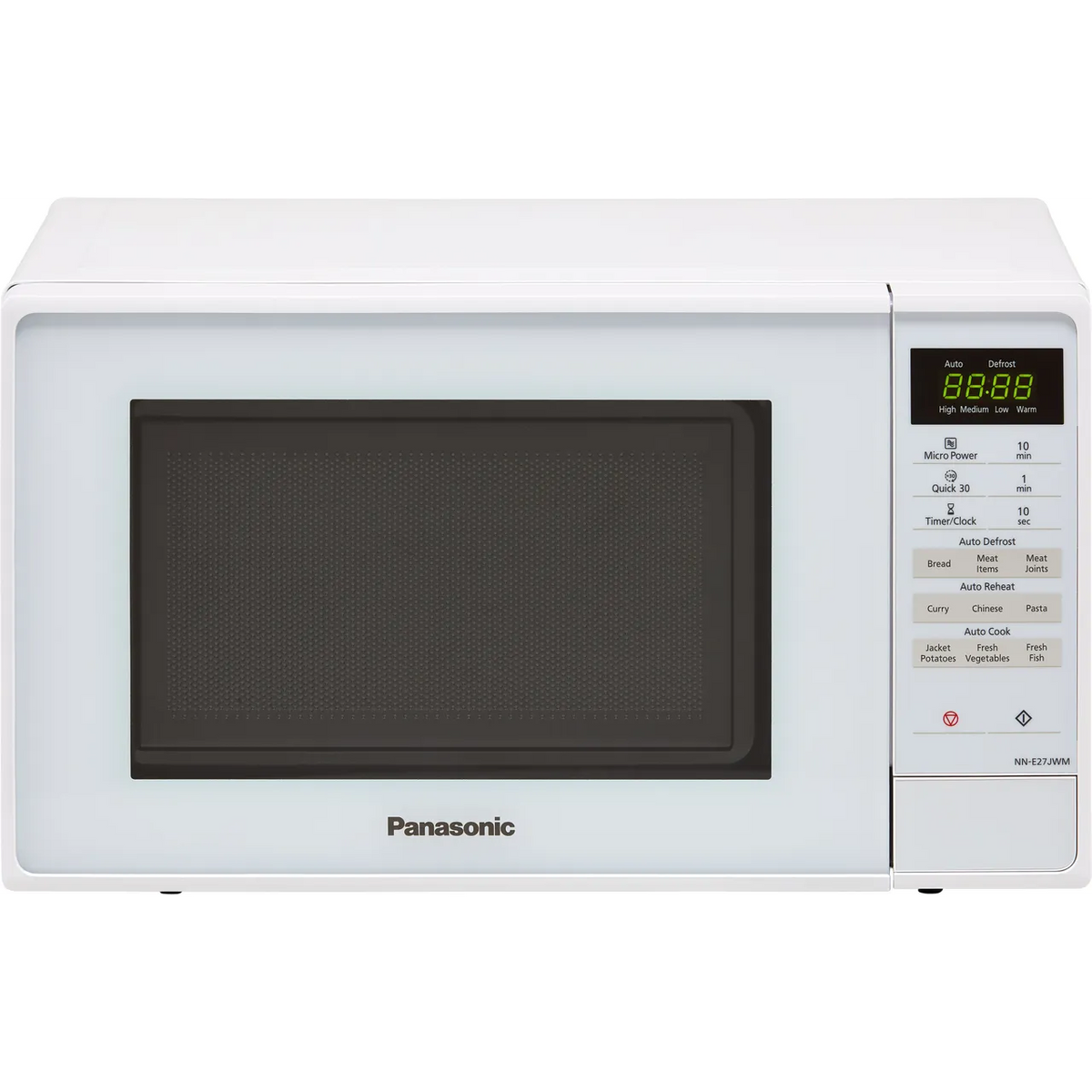 Panasonic NN-E27JWMBPQ 26cm High, Freestanding Small Microwave - White