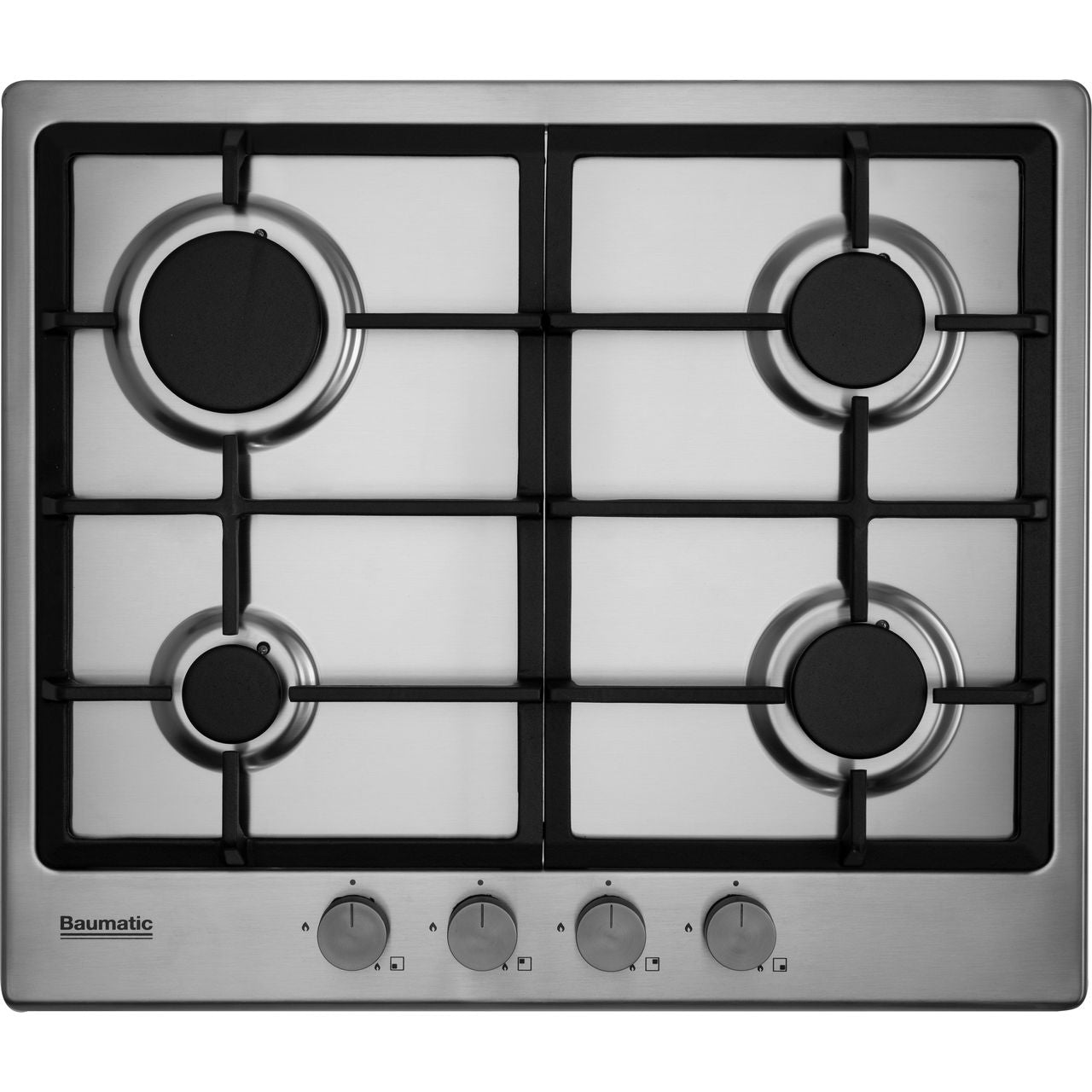Baumatic BHIG620X 60cm Gas Hob - Stainless Steel