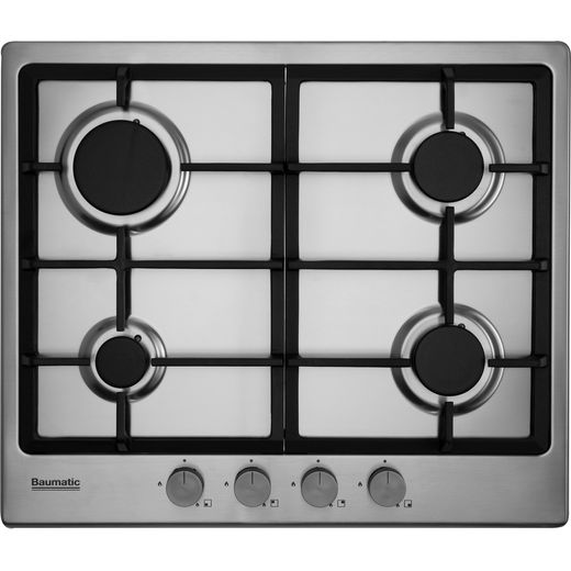 Baumatic BHIG620X 60cm Gas Hob - Stainless Steel