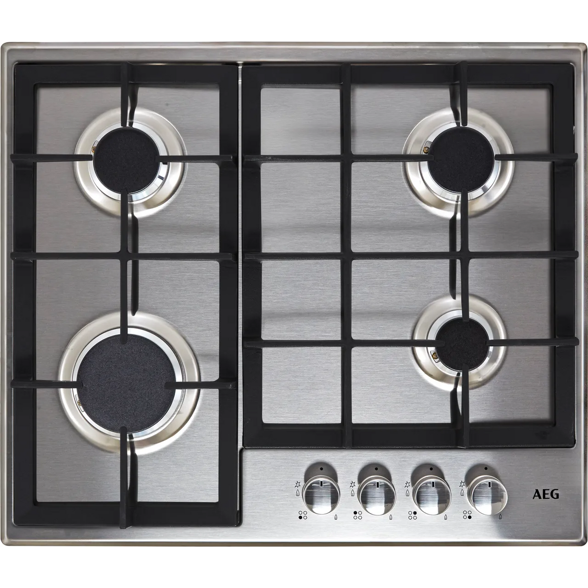 AEG HGB64200SM 60cm Gas Hob - Stainless Steel