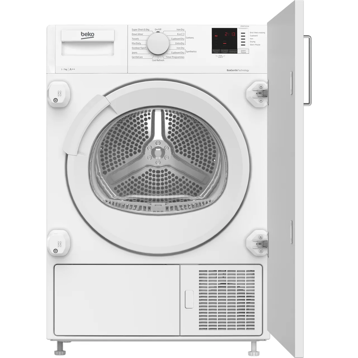 Beko DTIKP71131W Integrated 7Kg Heat Pump Tumble Dryer